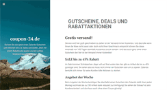 Desktop Screenshot of coupon-24.de