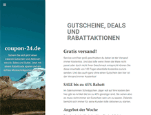 Tablet Screenshot of coupon-24.de